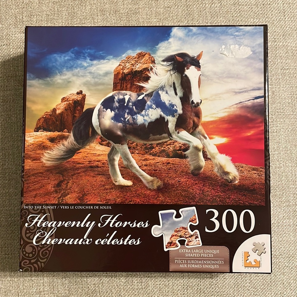 Heavenly Horses “Into The Sunset” 300 Piece Puzzle